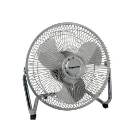 Impress 9-Inch All Metal High Velocity Fan Silver Finish