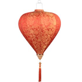 Painted Cloth Lantern Chinese Traditional Hanging Lantern Decor Lampshade for Home Garden, 14"