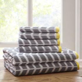 Cotton Jacquard Bath Towel 6 Piece Set