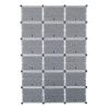 12-Tier Portable 72 Pair Shoe Rack Organizer 36 Grids Tower Shelf Storage Cabinet Stand Expandable for Heels, Boots, Slippers, Black