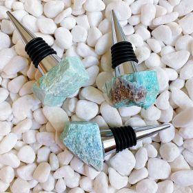 Beauty of Nature Stone Wine Stopper (Color: Amazonite)